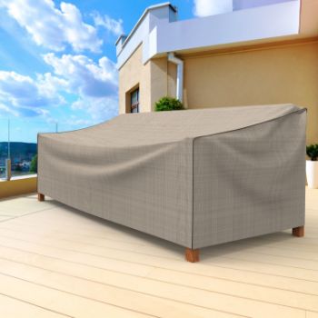Picture of Outdoor Loveseat Cover - Signature Tan Tweed