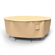 Picture of Large Round Table and Chairs Combo Covers - Select Tan